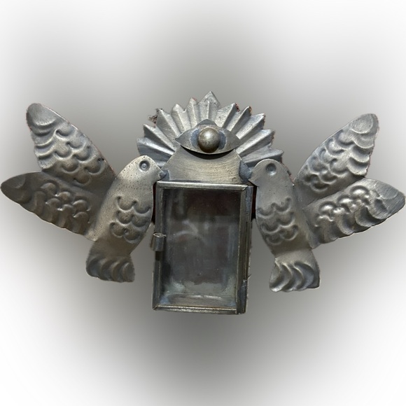 Vintage Bird Mexican Nicho Tin - Picture 1 of 2